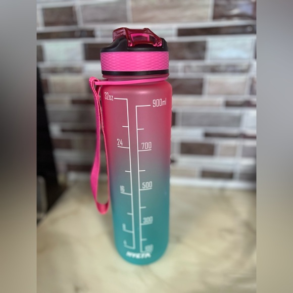 Pink and Blue Gradient Water Bottle - Picture 1 of 3